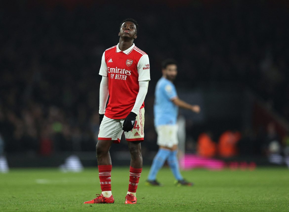 Arsenal: Eddie Nketiah a few weeks away